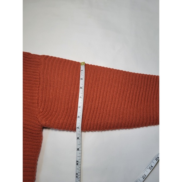 Madison + Hudson Women's Long Sleeve Sweater Orange Sz M - Picture 12 of 14